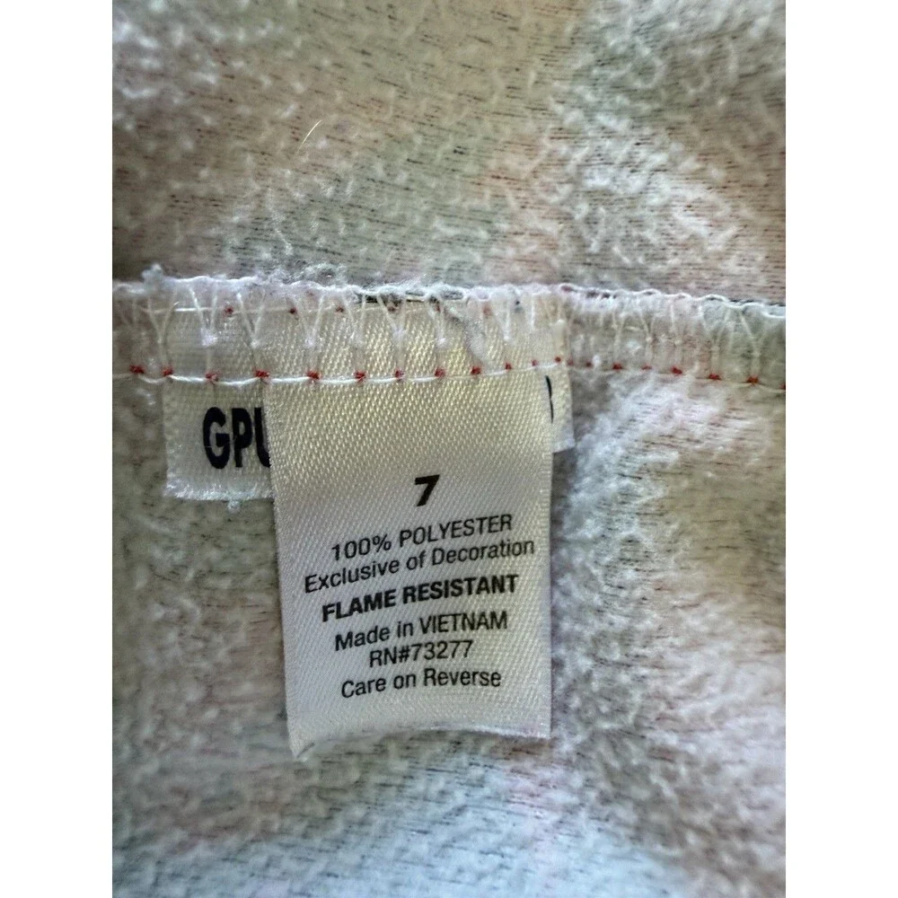 Girls Flannel Scottie dog Nightgown Size 7 Matching Doll nightgown
